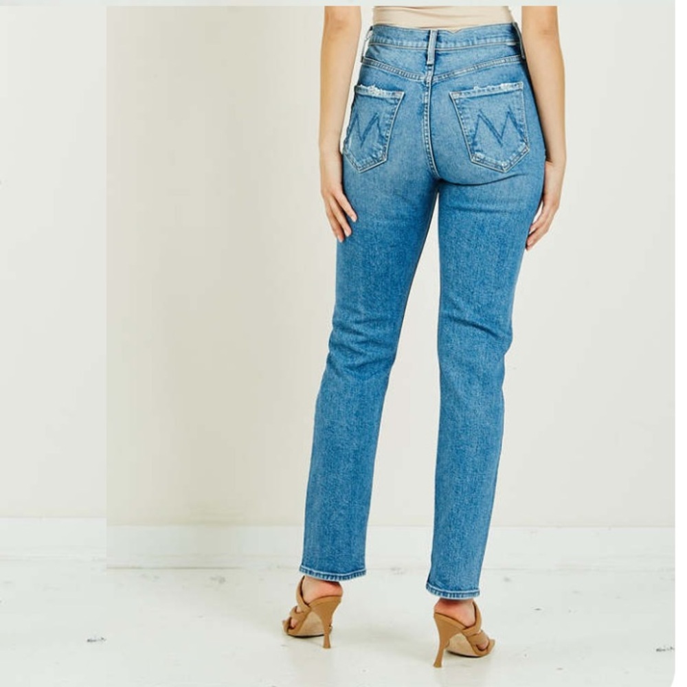 MOTHER DENIM High Waisted Rider Skimp Jeans in Bloom and Doom - Picture 11 of 12